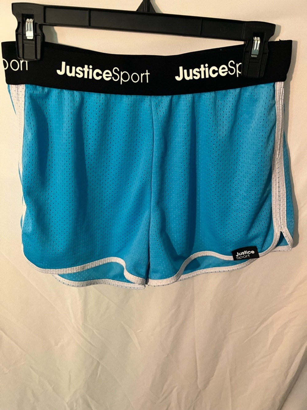 Justice Sport Girl’s Blue Mesh Athletic Shorts